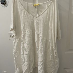 White maternity blouse